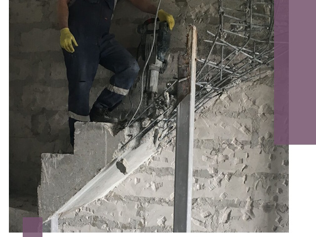 Демонтаж металлических и бетонных лестниц в Барнауле