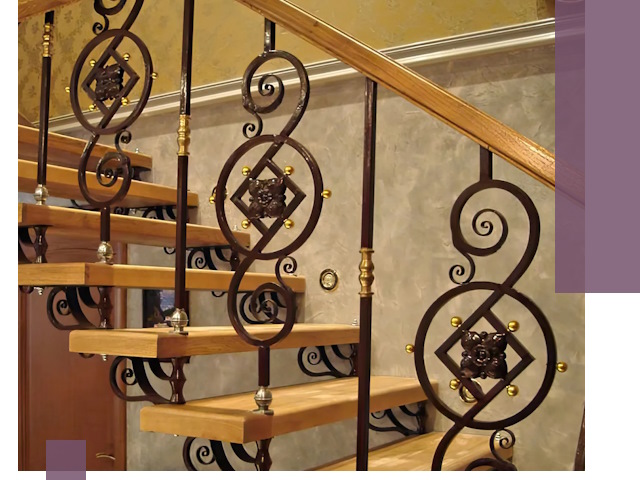 Изготовление кованых лестниц под ключ в Барнауле