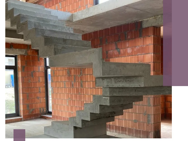 Изготовление бетонных лестниц под ключ в Барнауле