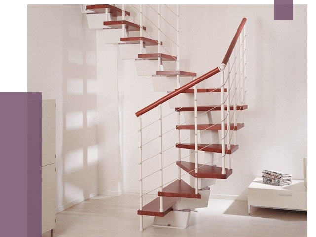 Изготовление лестниц на больцах в Барнауле от 9610 руб. | ПРОЛЁТ-Брн