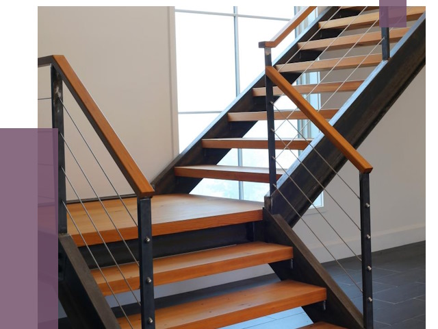 Изготовление лестниц на металлокаркасе в Барнауле от 18715 руб. | ПРОЛЁТ-Брн