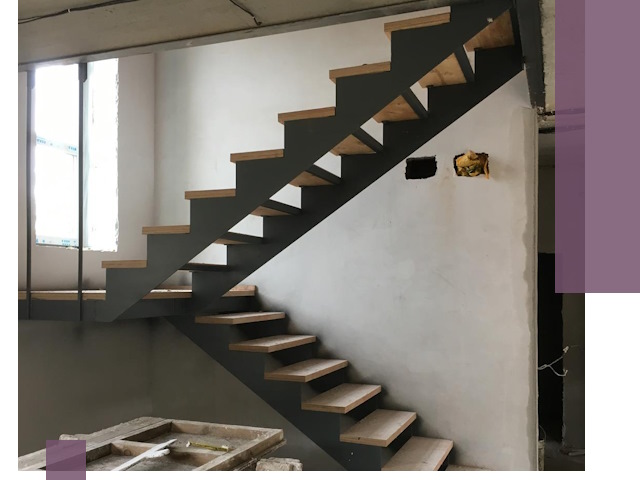 Изготовление лестниц на металлокаркасе в Барнауле от производителя