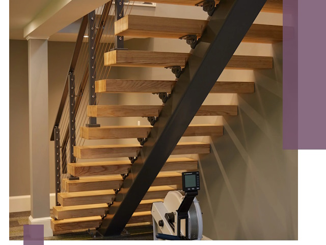 Лестницы на монокосоурах под ключ в Барнауле - изготовление и монтаж