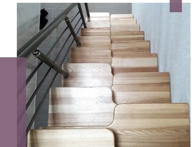 Лестницы гусиный шаг в Барнауле от 12898 руб. под ключ | ПРОЛЁТ-Брн
