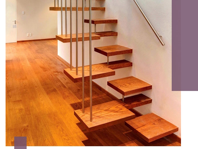 Лестницы «гусиный шаг» на заказ в Барнауле для узких пространств