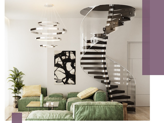 Лестницы для двухуровневой квартиры в Барнауле — изготовление и монтаж