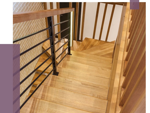 Лестницы из ясеня в Барнауле под ключ от 9914 руб. 