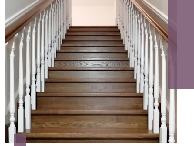 Лестницы из ясеня на заказ в Барнауле — изготовление и монтаж