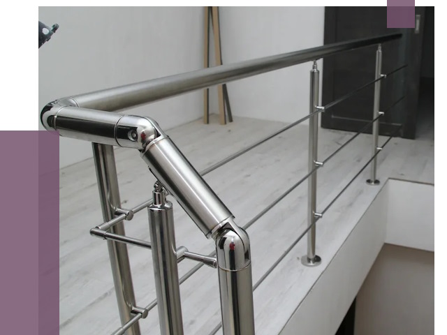 Перила из нержавеющей стали в Барнауле от 8902 руб. под ключ | ПРОЛЁТ-Брн