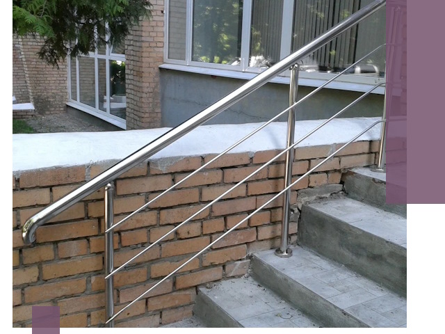 Перила из нержавеющей стали высокого качества в Барнауле