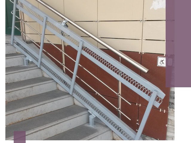 Изготовление откидных пандусов под ключ в Барнауле