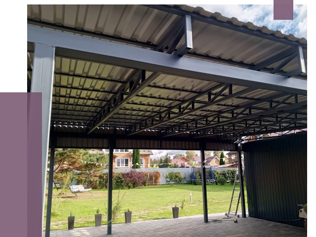 Монтаж навесов в Барнауле от 7284 руб. — установка навеса | ПРОЛЁТ-Брн