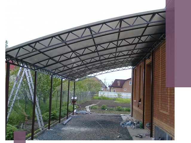 Профессиональный монтаж навесов под ключ в Барнауле