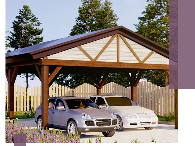 Навесы для автомобиля в Барнауле — изготовление и монтаж