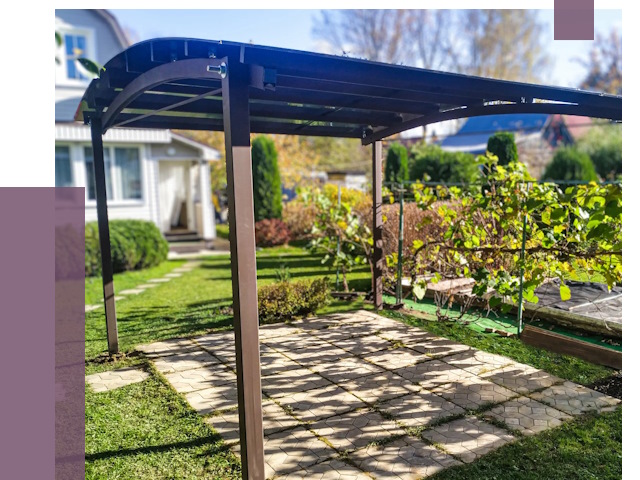 Навесы для дачи в Барнауле от 12594 руб. под ключ — ПРОЛЁТ-Брн