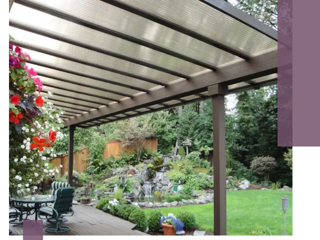 Навесы из поликарбоната под ключ в Барнауле быстро и надёжно