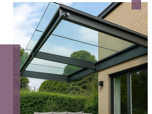 Стеклянные навесы и козырьки в Барнауле от 12139 руб.