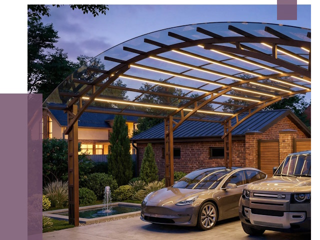 Металлические навесы в Барнауле от 12544 руб. под ключ — ПРОЛЁТ-Брн