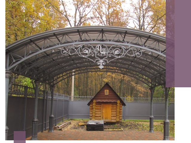 Кованые навесы премиум-класса под заказ в Барнауле