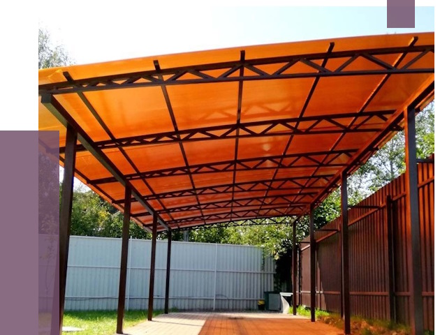 Односкатные навесы под ключ в Барнауле от 12999 руб. 