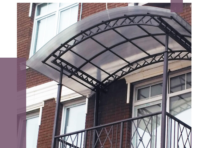 Козырьки над балконом в Барнауле от 8548 руб. | ПРОЛЁТ-Брн