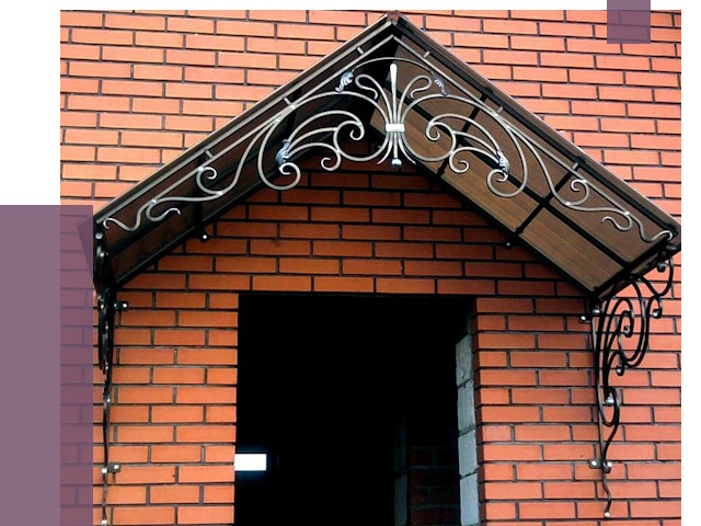 Металлические козырьки в Барнауле от 10571 руб. 