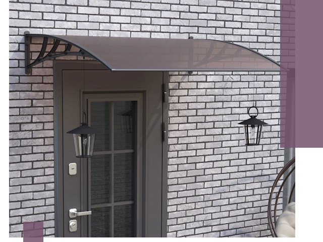 Недорогие козырьки и навесы под ключ в Барнауле