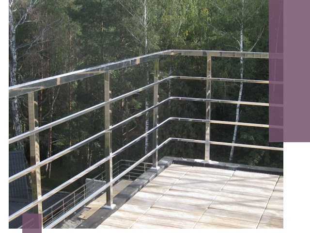 Парапеты из нержавеющей стали в Барнауле — изготовление и монтаж