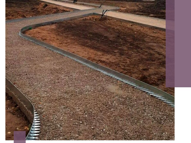 Металлические бордюры под ключ в Барнауле — изготовление и монтаж