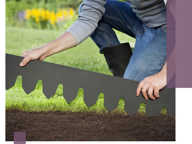 Металлические бордюры для газона в Барнауле — изготовление и монтаж