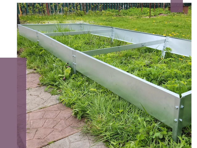 Металлические бордюры для грядок в Барнауле от 1770 руб. 