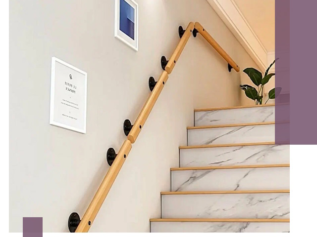 Поручни металлические и деревянные под ключ в Барнауле